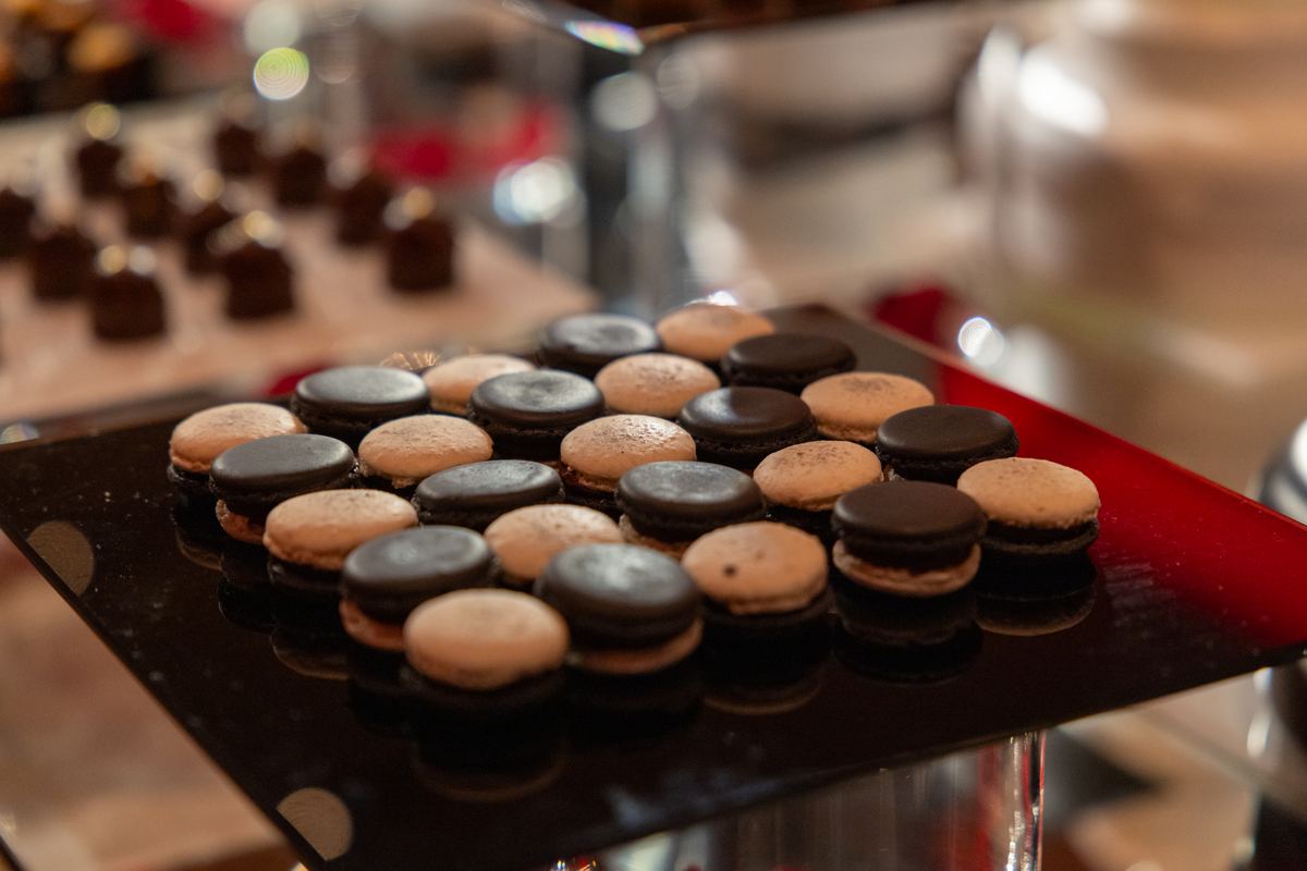 Macarons de chocolate